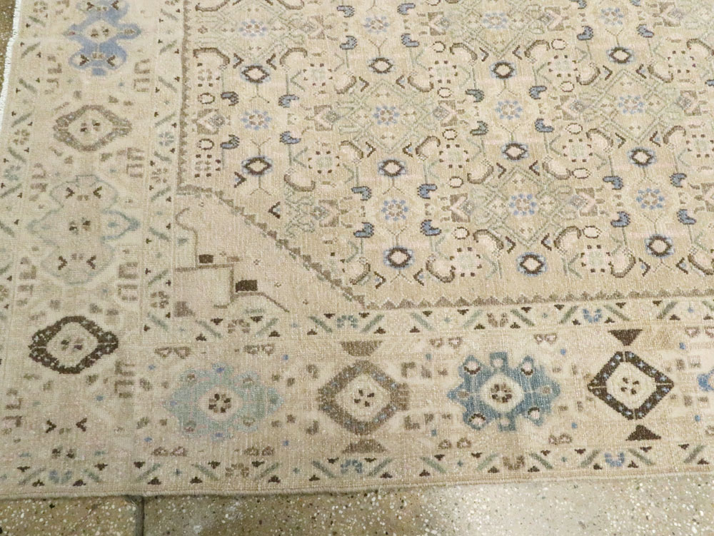 Vintage Persian Malayer Wide Gallery Runner, No.25308 - Staging