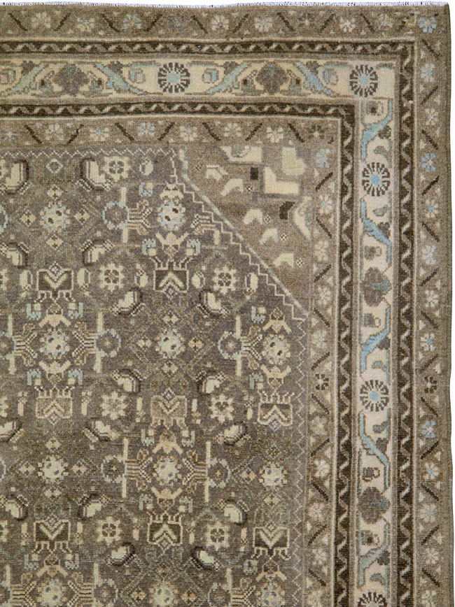 Vintage Persian Malayer Wide Gallery Runner, No.25309 - Staging