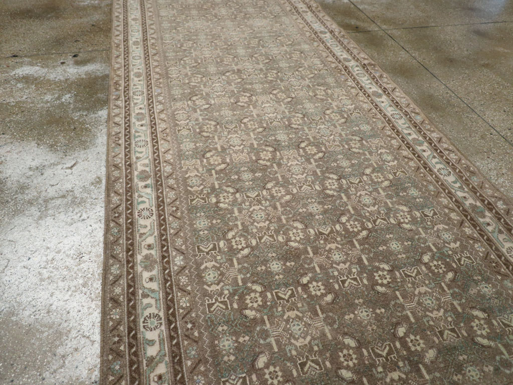 Vintage Persian Malayer Wide Gallery Runner, No.25309 - Staging