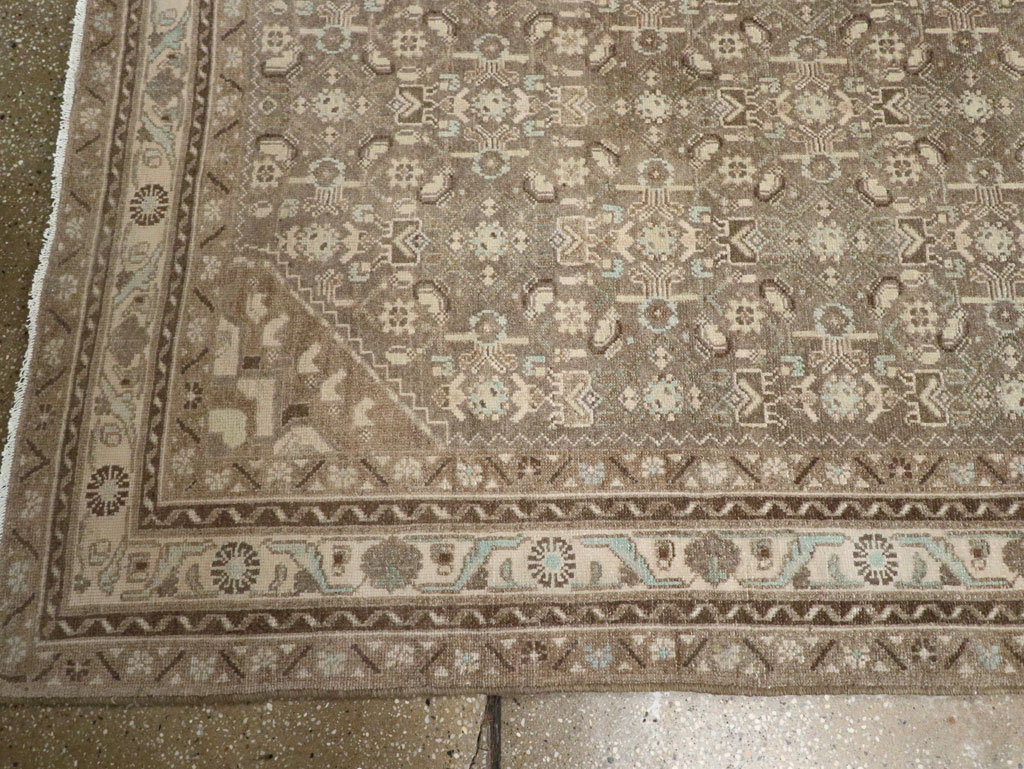 Vintage Persian Malayer Wide Gallery Runner, No.25309 - Staging