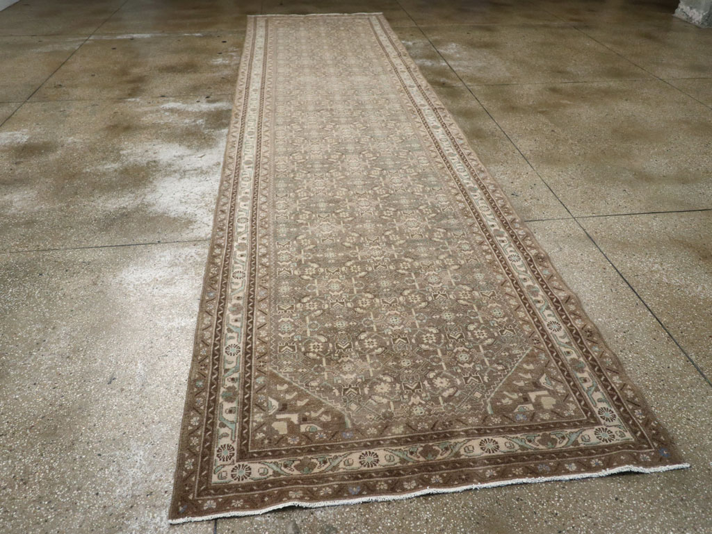 Vintage Persian Malayer Wide Gallery Runner, No.25309 - Staging