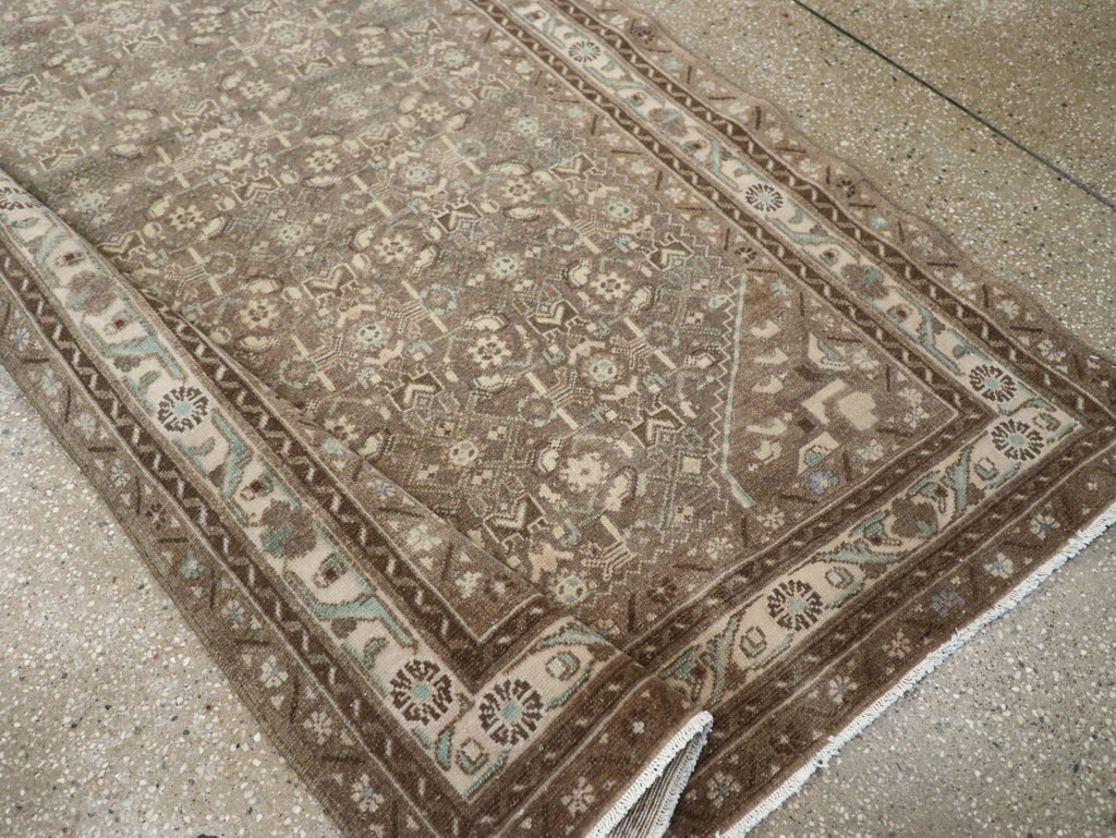 Vintage Persian Malayer Wide Gallery Runner, No.25309 - Staging