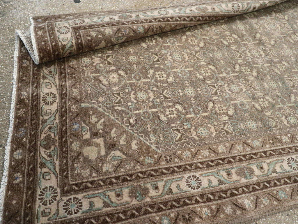 Vintage Persian Malayer Wide Gallery Runner, No.25309 - Staging