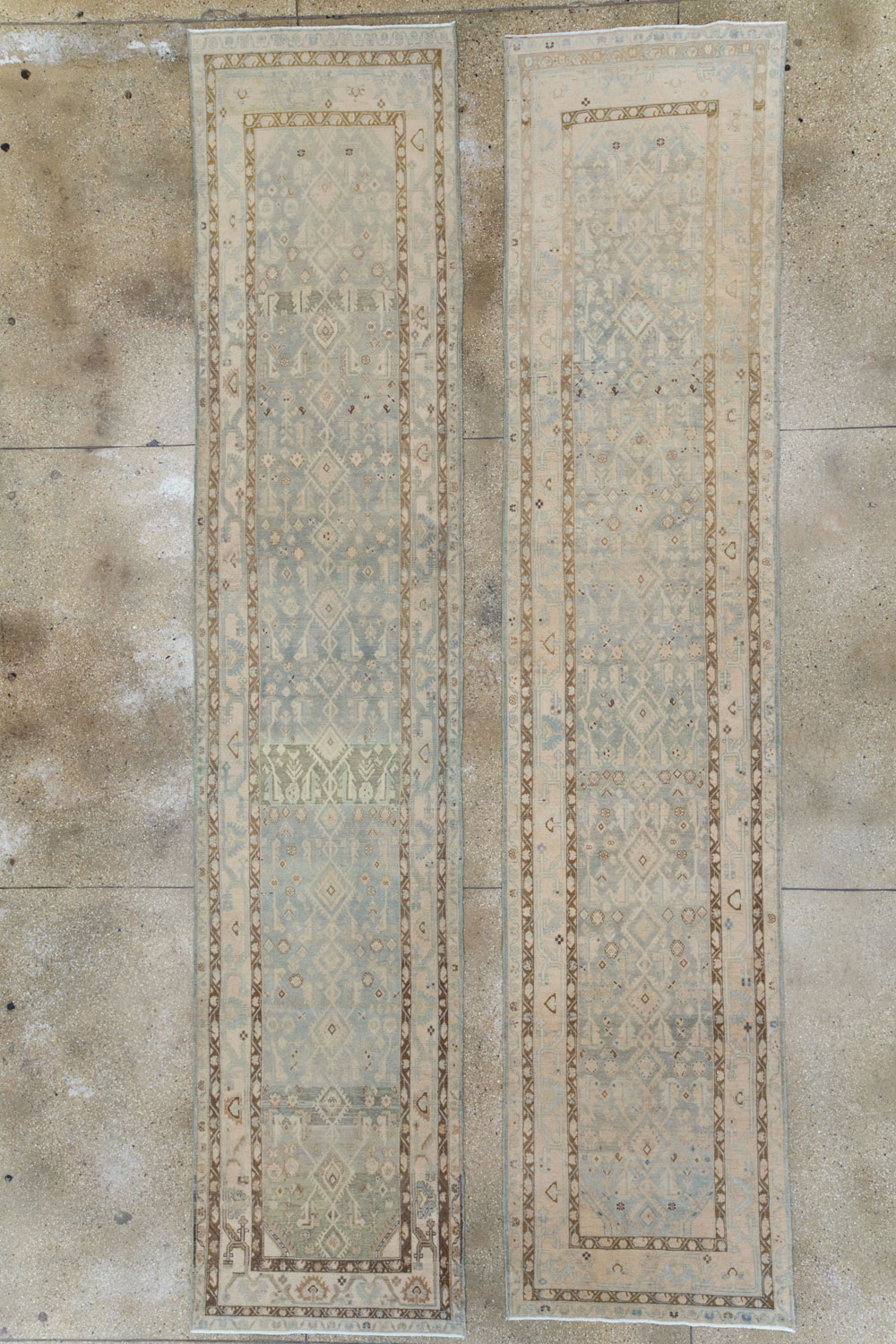 Vintage Persian Malayer Runner (Pair: 2 of 2), No.25315 - Staging