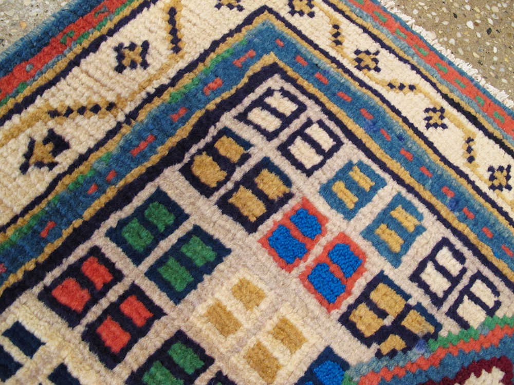 Vintage Persian Gabbeh Rug, No.25322 - Staging