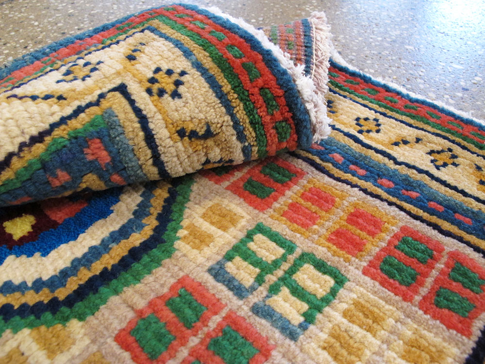 Vintage Persian Gabbeh Rug, No.25322 - Staging