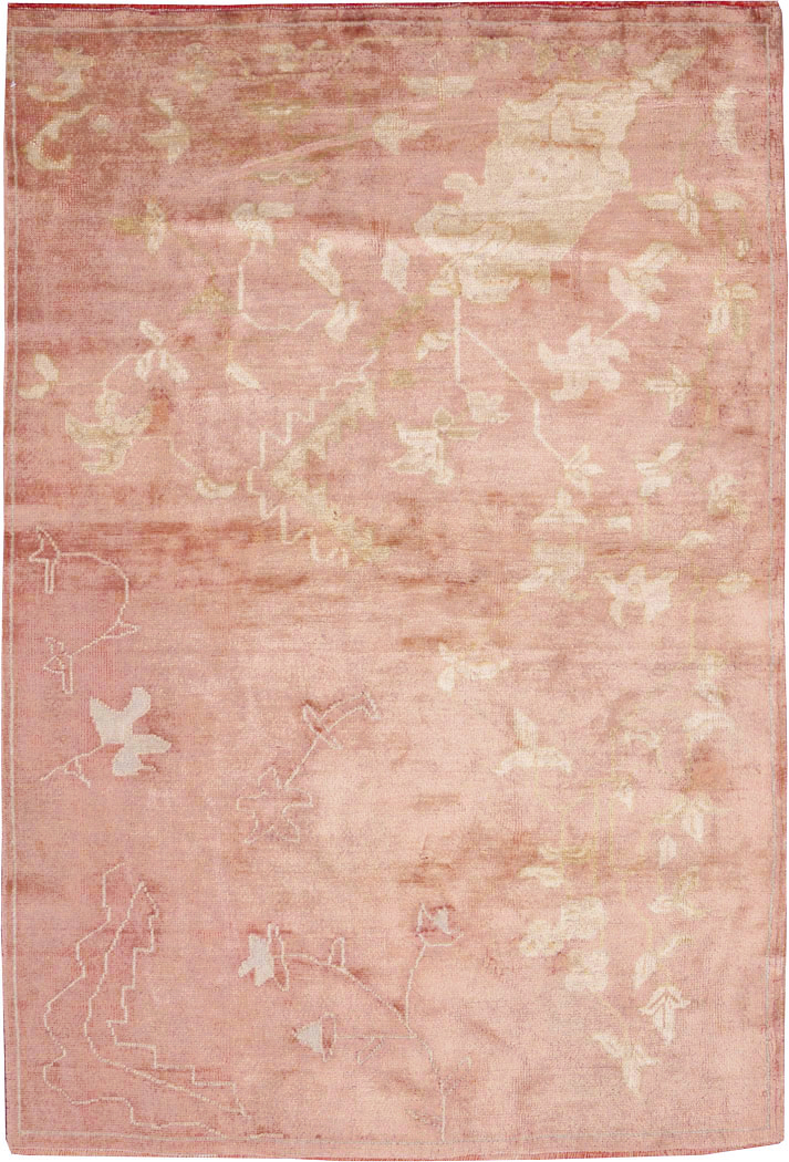 Antique Turkish Oushak Rug, No.25336 - Staging