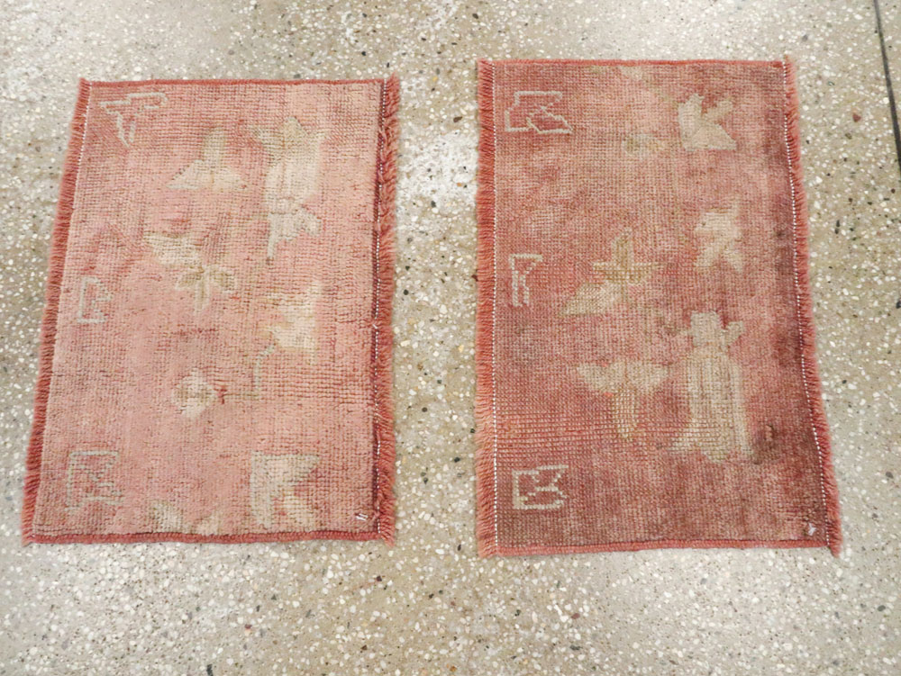 Antique Turkish Oushak Rug, No.25340 - Staging