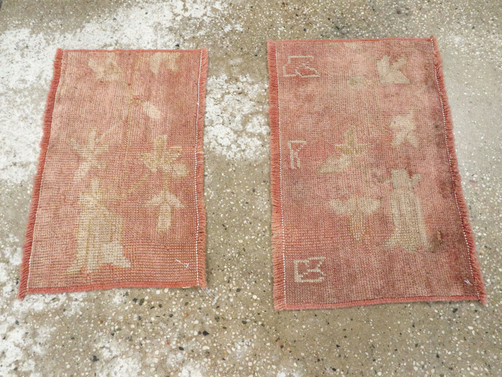 Antique Turkish Oushak Rug, No.25340 - Staging