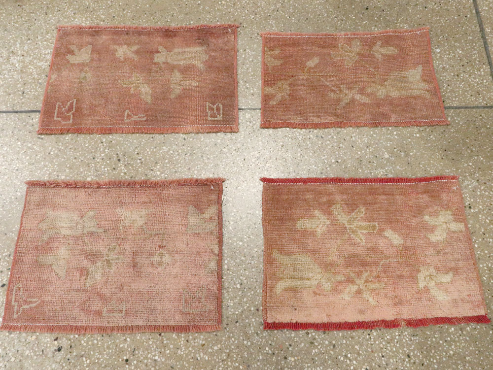 Antique Turkish Oushak Rug, No.25340 - Staging