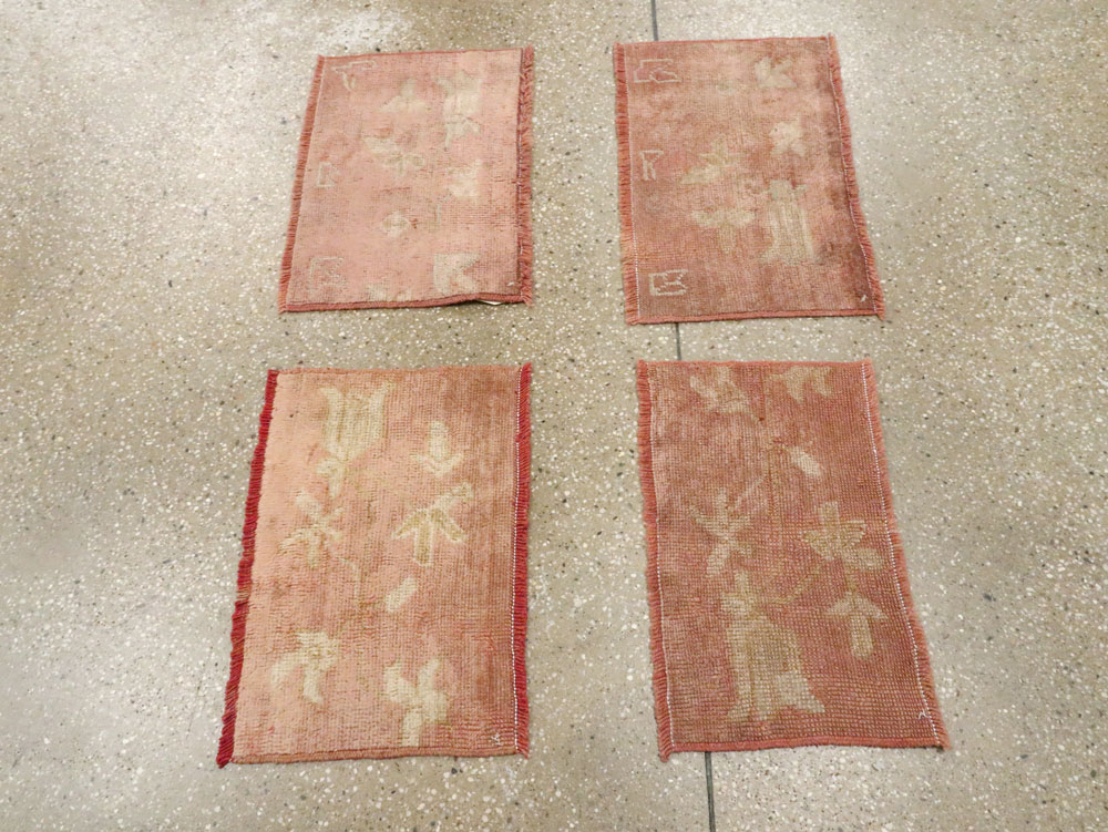 Antique Turkish Oushak Rug, No.25340 - Staging