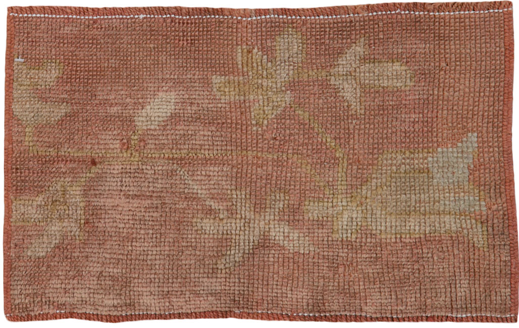 Antique Turkish Oushak Rug, No.25341 - Staging