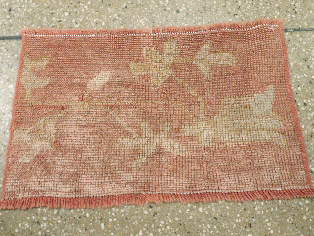 Antique Turkish Oushak Rug, No.25341 - Staging