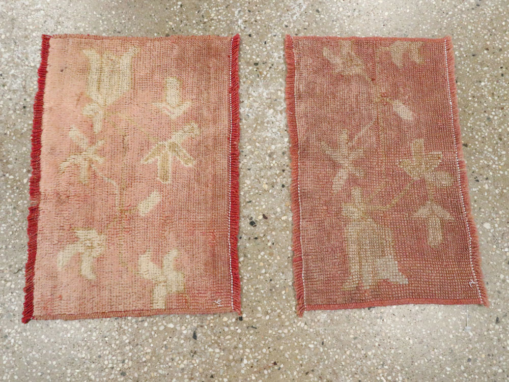 Antique Turkish Oushak Rug, No.25341 - Staging