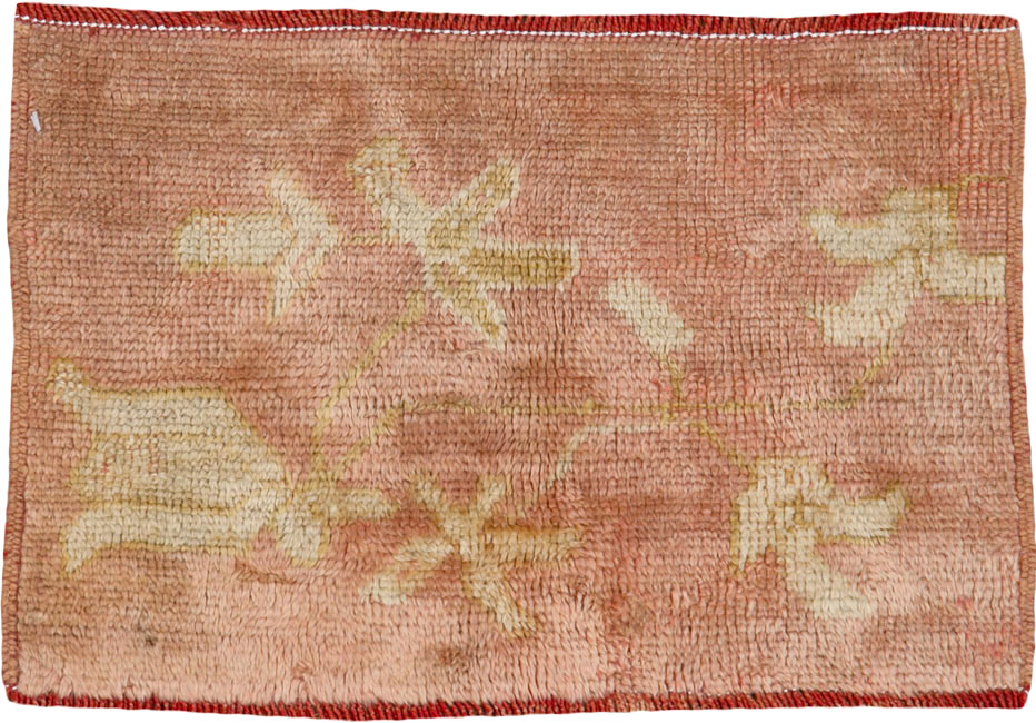 Antique Turkish Oushak Rug, No.25342 - Staging