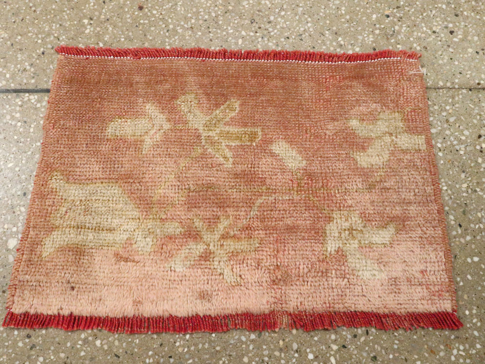 Antique Turkish Oushak Rug, No.25342 - Staging