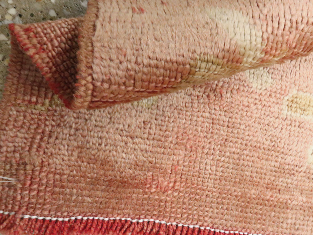 Antique Turkish Oushak Rug, No.25342 - Staging