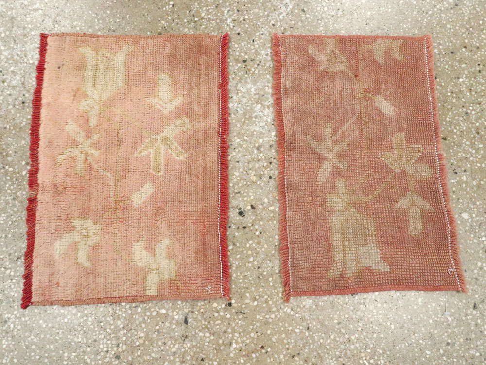 Antique Turkish Oushak Rug, No.25342 - Staging