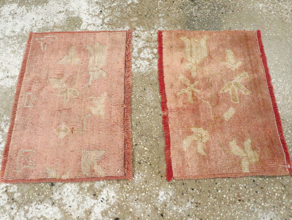 Antique Turkish Oushak Rug, No.25342 - Staging