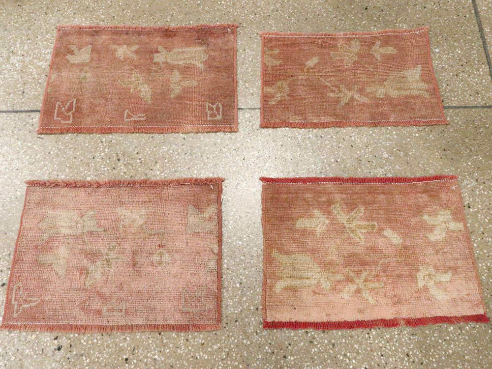 Antique Turkish Oushak Rug, No.25342 - Staging