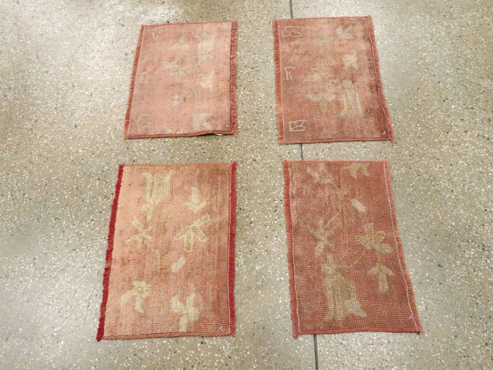 Antique Turkish Oushak Rug, No.25342 - Staging