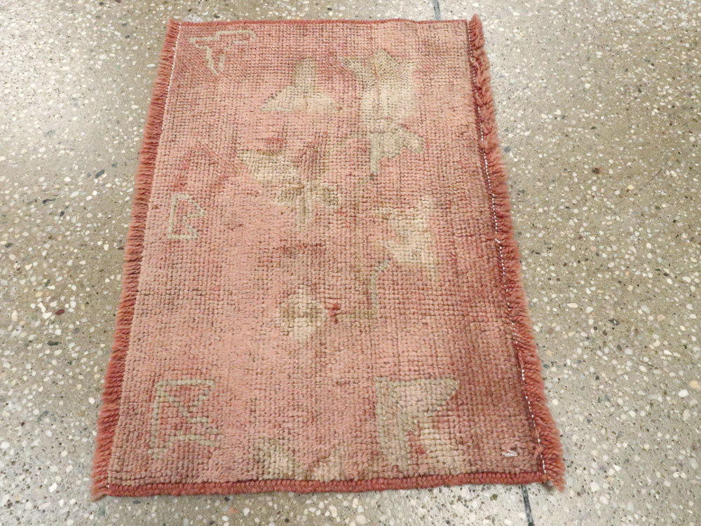 Antique Turkish Oushak Rug, No.25343 - Staging