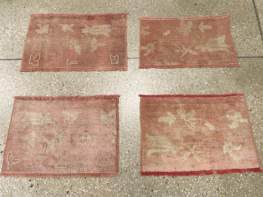 Antique Turkish Oushak Rug, No.25343 - Staging