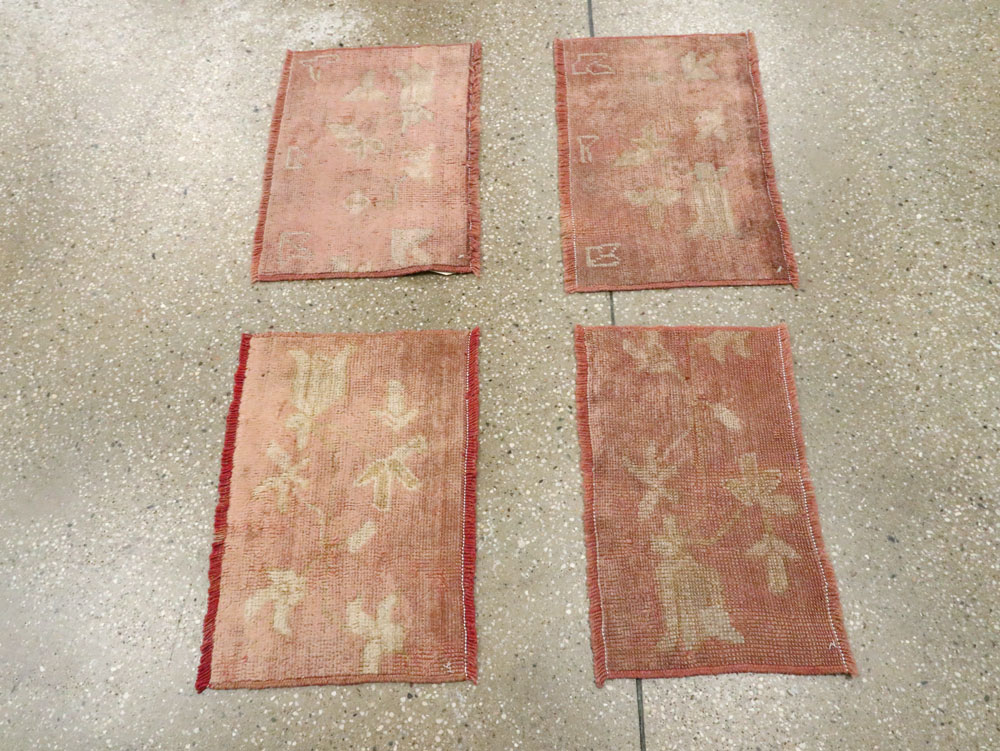 Antique Turkish Oushak Rug, No.25343 - Staging