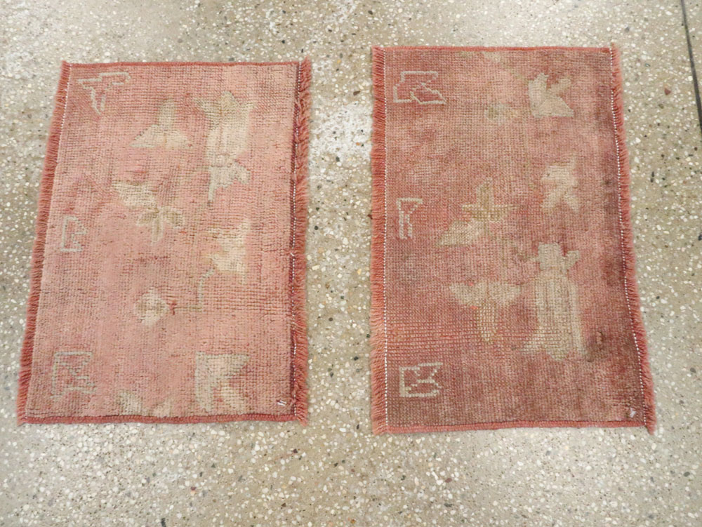 Antique Turkish Oushak Rug, No.25343 - Staging