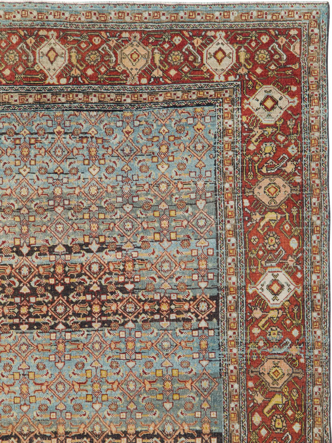 Antique Persian Bidjar Rug, No.25346 - Staging