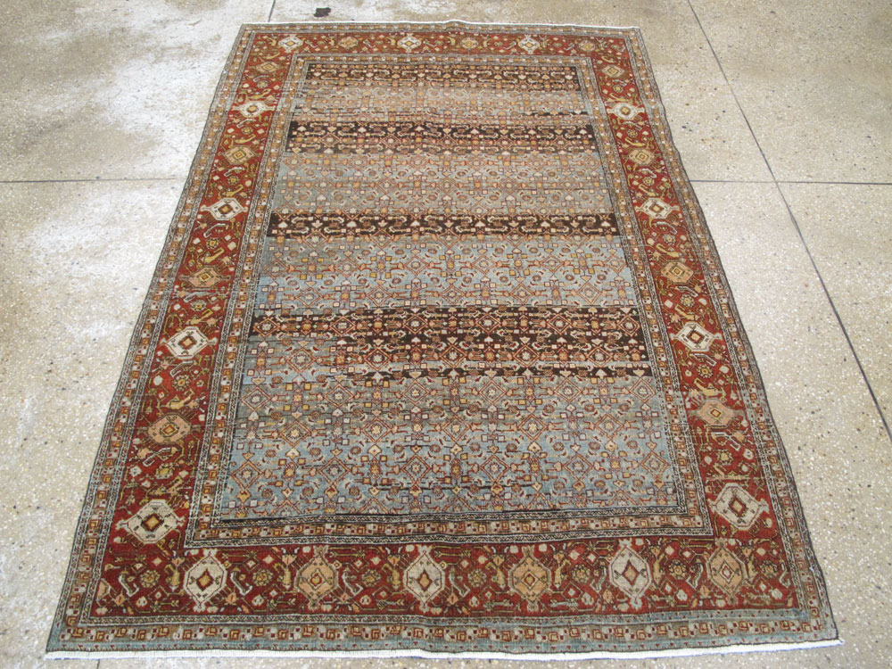 Antique Persian Bidjar Rug, No.25346 - Staging