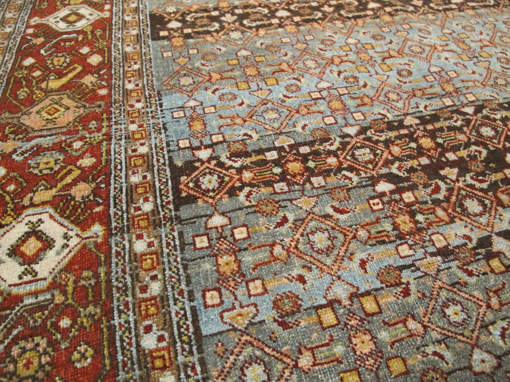 Antique Persian Bidjar Rug, No.25346 - Staging