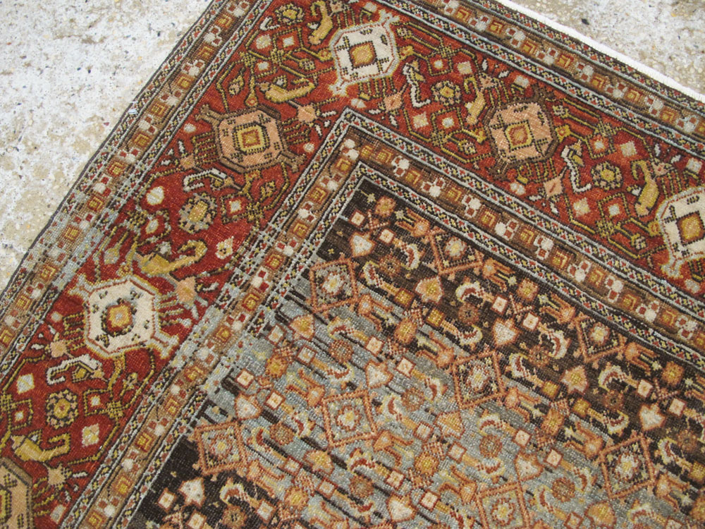 Antique Persian Bidjar Rug, No.25346 - Staging