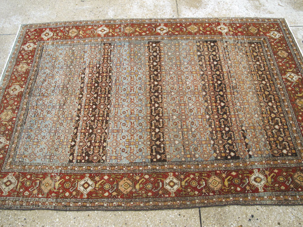 Antique Persian Bidjar Rug, No.25346 - Staging