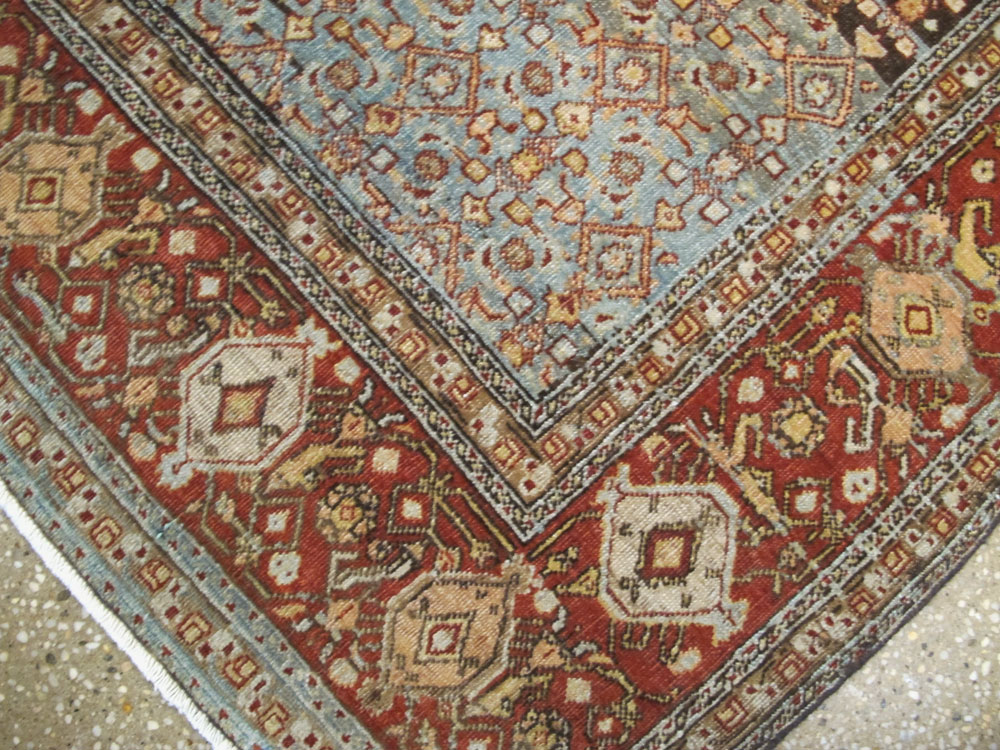 Antique Persian Bidjar Rug, No.25346 - Staging