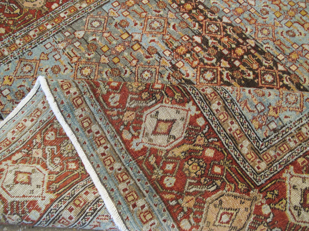 Antique Persian Bidjar Rug, No.25346 - Staging