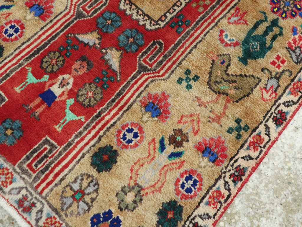 Vintage Persian Tabriz Runner, No.25348 - Staging