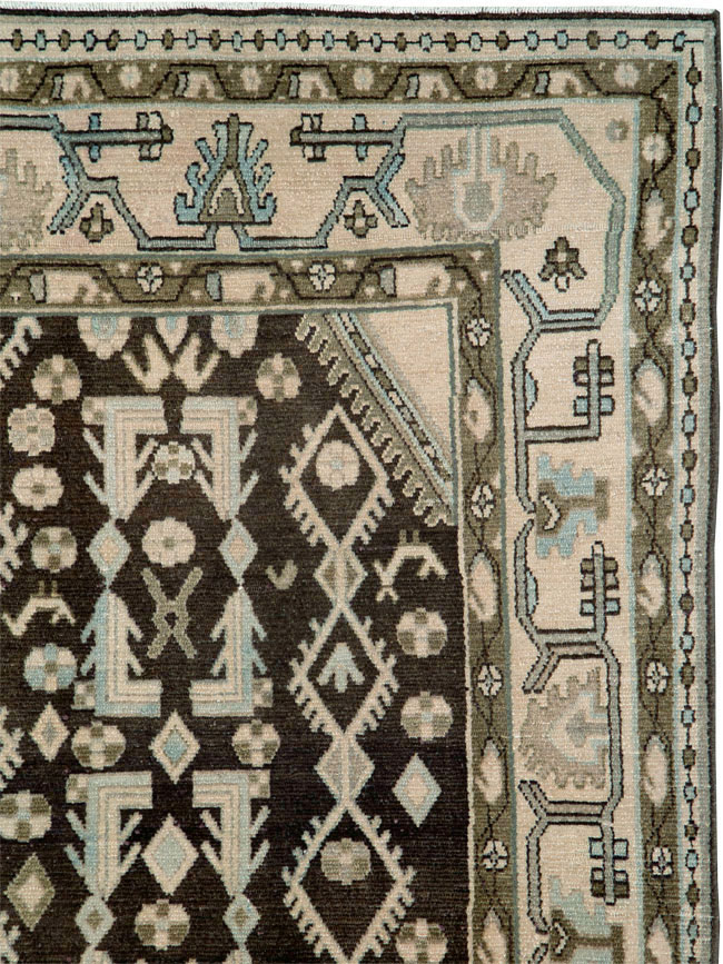 Vintage Persian Malayer Gallery Carpet, No.25352 - Staging