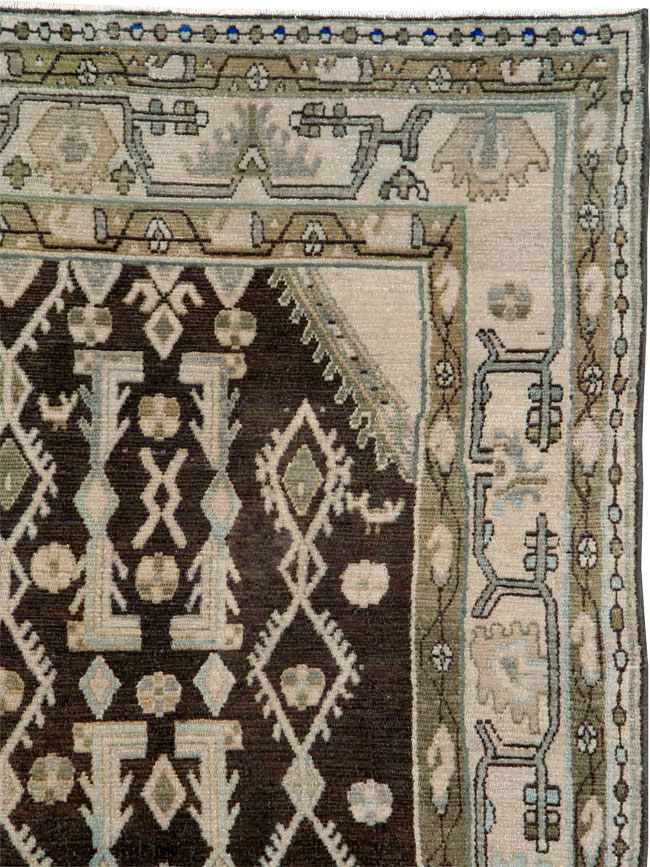 Vintage Persian Malayer Gallery Carpet, No.25352 - Staging