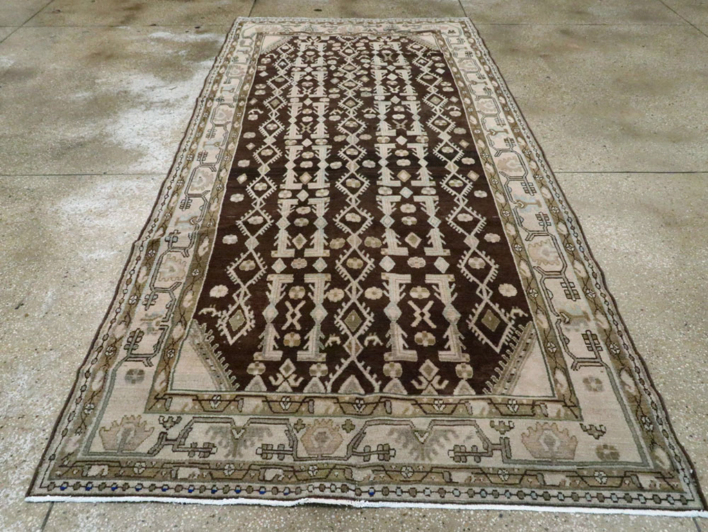Vintage Persian Malayer Gallery Carpet, No.25352 - Staging