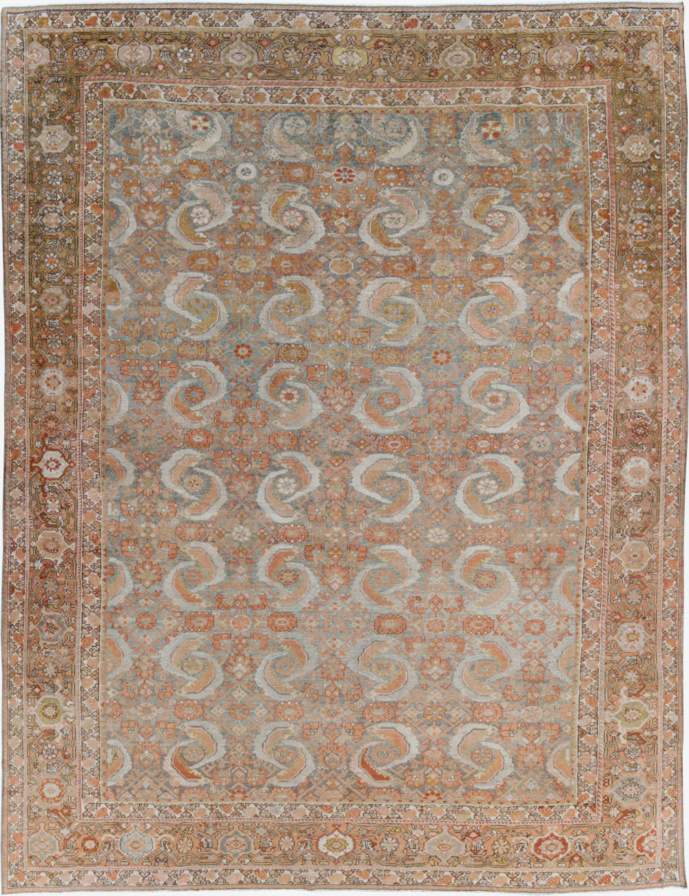 Antique Persian Malayer Room Size Carpet, No.25368 - Staging
