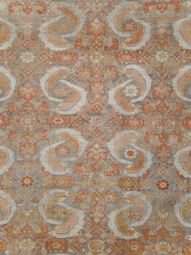 Antique Persian Malayer Room Size Carpet, No.25368 - Staging