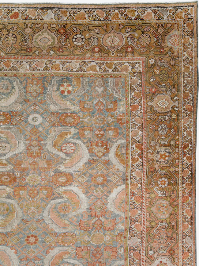 Antique Persian Malayer Room Size Carpet, No.25368 - Staging