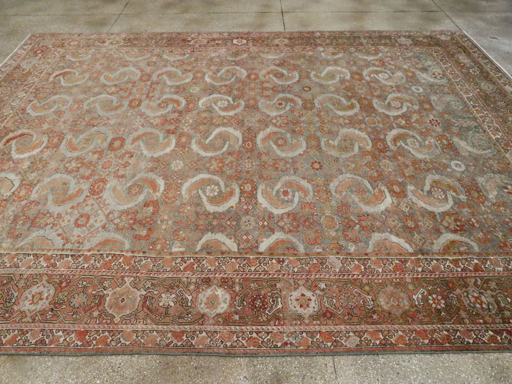 Antique Persian Malayer Room Size Carpet, No.25368 - Staging