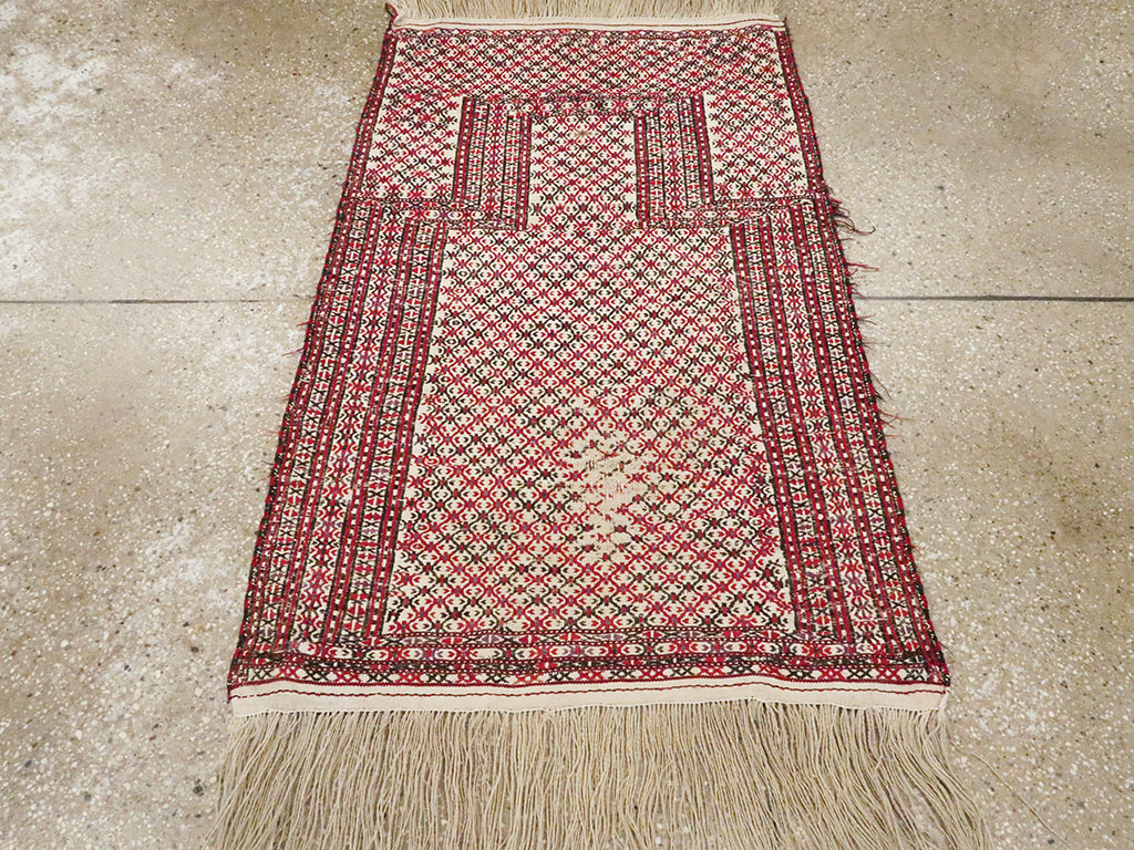 Antique Turkoman Flatweave Kilim, No.25369 - Staging