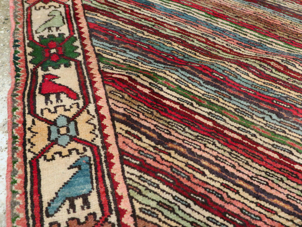 Vintage Persian Shiraz Rug, No.25379 - Staging