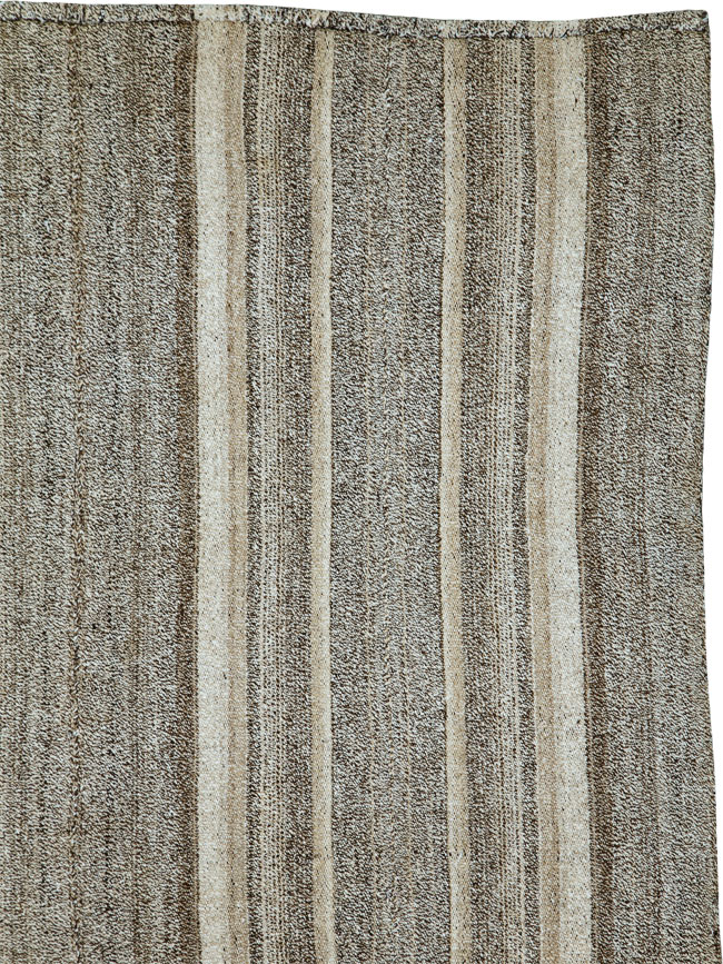 Vintage Persian Flatweave Rug, No.25382 - Staging