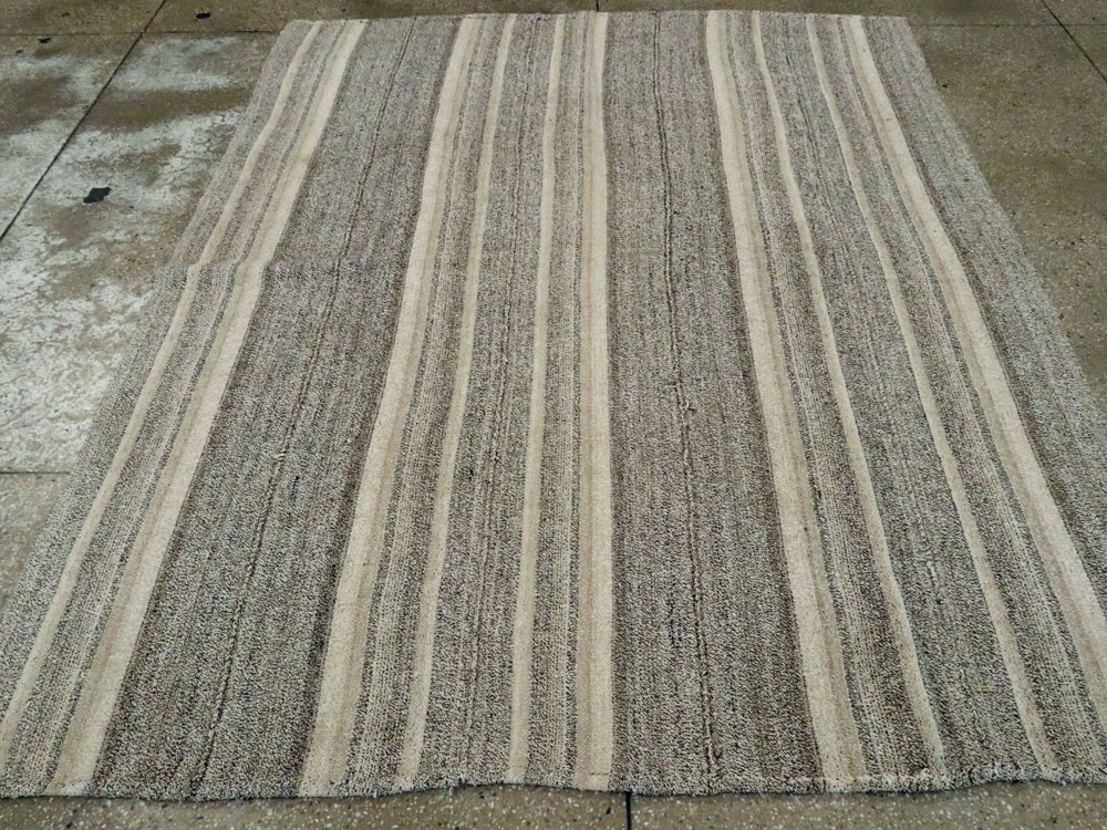 Vintage Persian Flatweave Rug, No.25382 - Staging