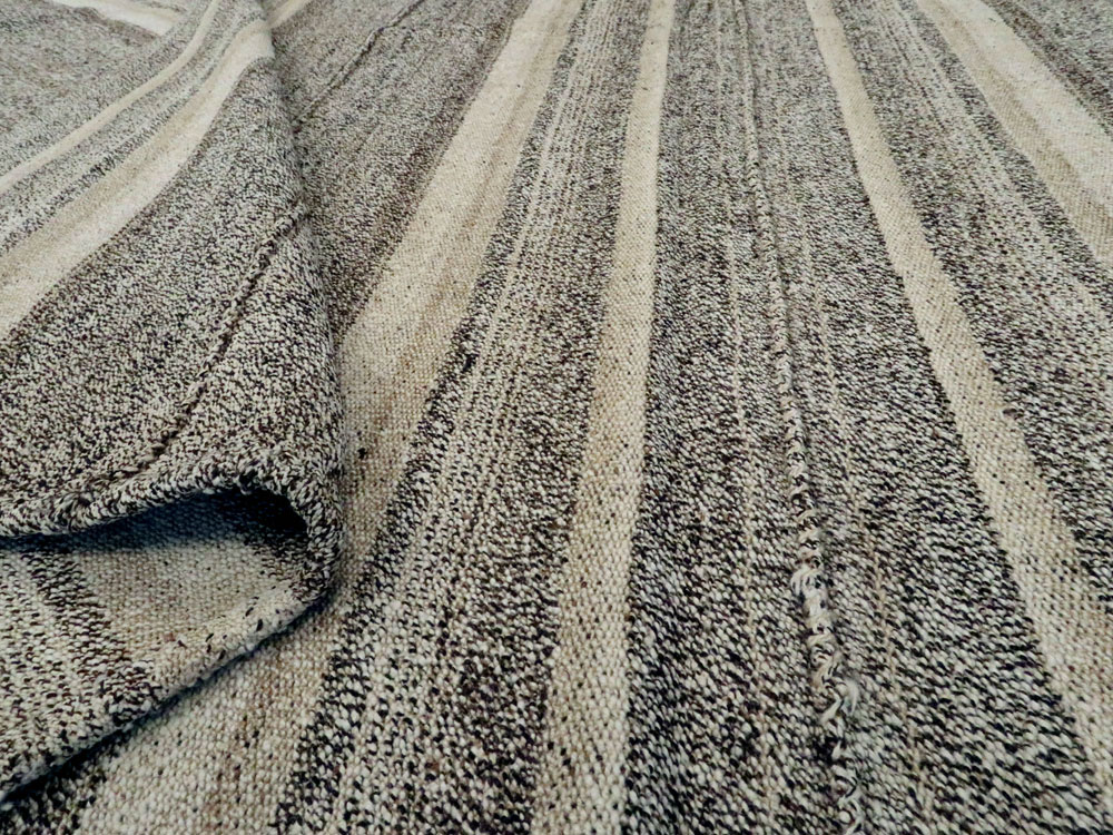 Vintage Persian Flatweave Rug, No.25382 - Staging