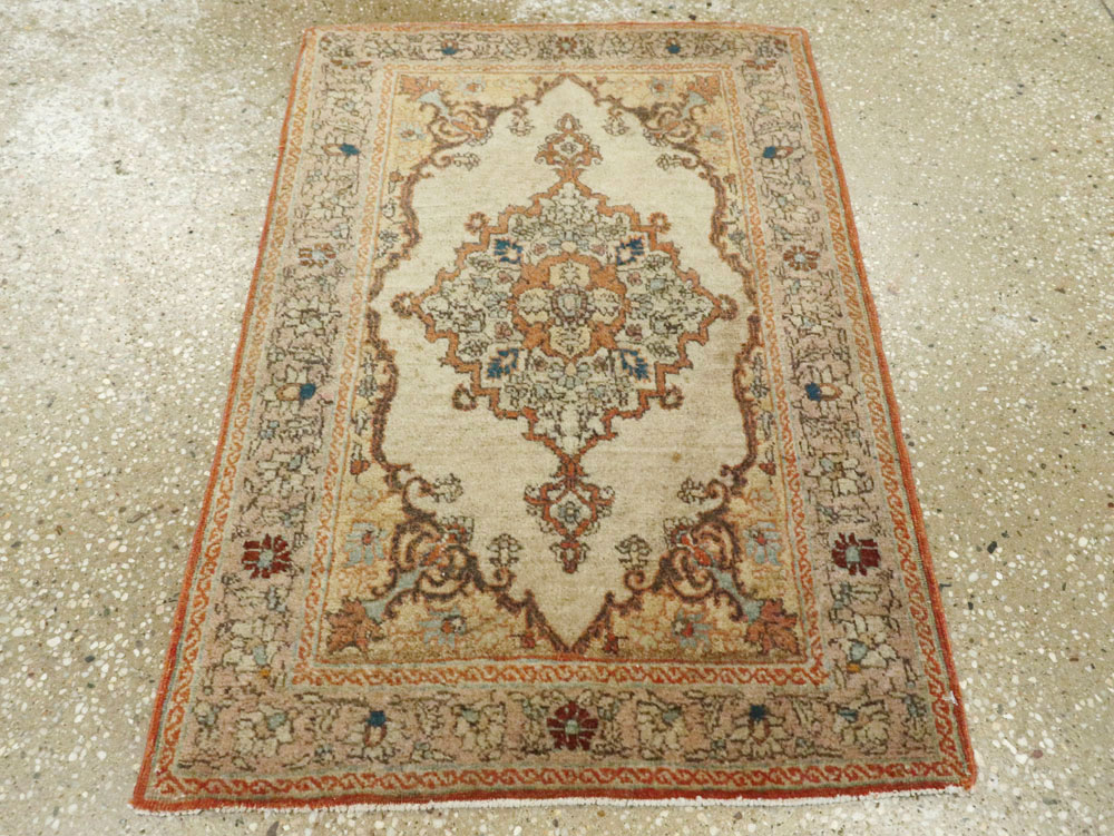 Antique Persian Tabriz Hagi Jalili Rug, No.25388 - Staging
